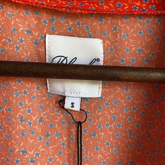 NWT Plush Chiffon Floral Bell Sleeve Kimono Dress Cover Up - Picture 8 of 9